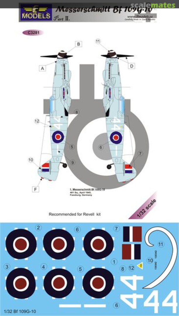 Boxart Messerschmitt Bf 109G-10 C3281 LF Models