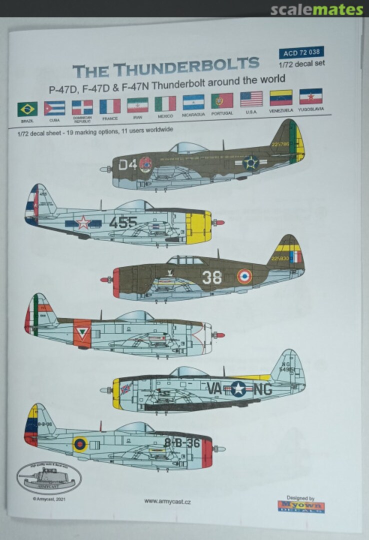 Boxart THE THUNDERBOLTS – P-47D, F-47D & F-47N ACD72038 Armycast M&M