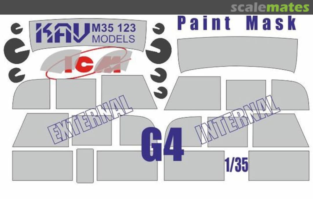 Boxart G4 paint masks KAV M35 123 KAV models