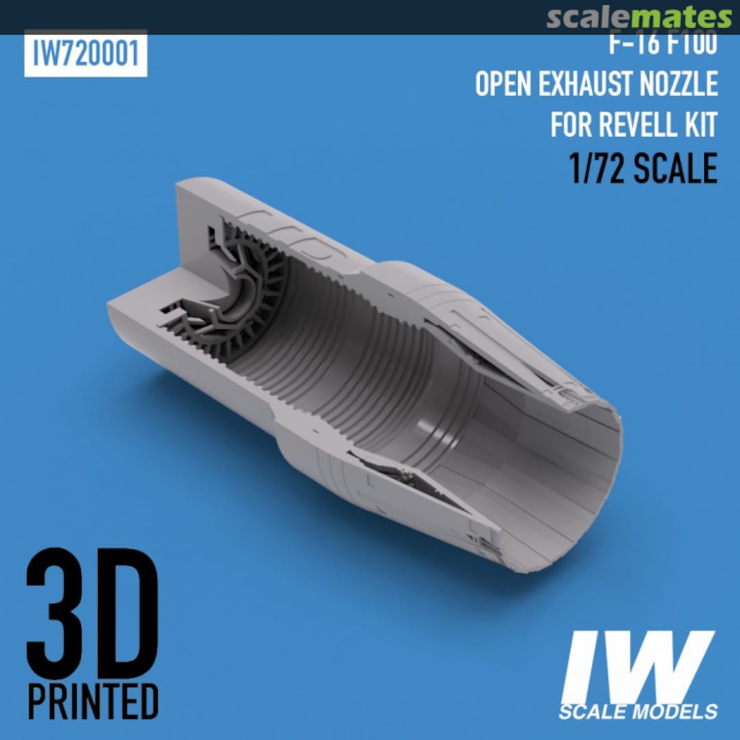 Boxart F-16 F100 Jet Engine Nozzle (Open) IW720001 IW Scale Models