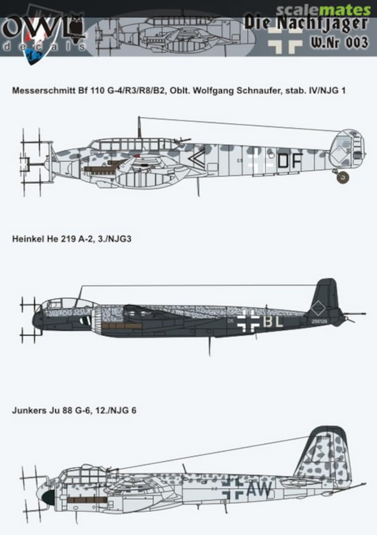 Boxart Die Nachtjäger W.Nr 003 D72007 OWL