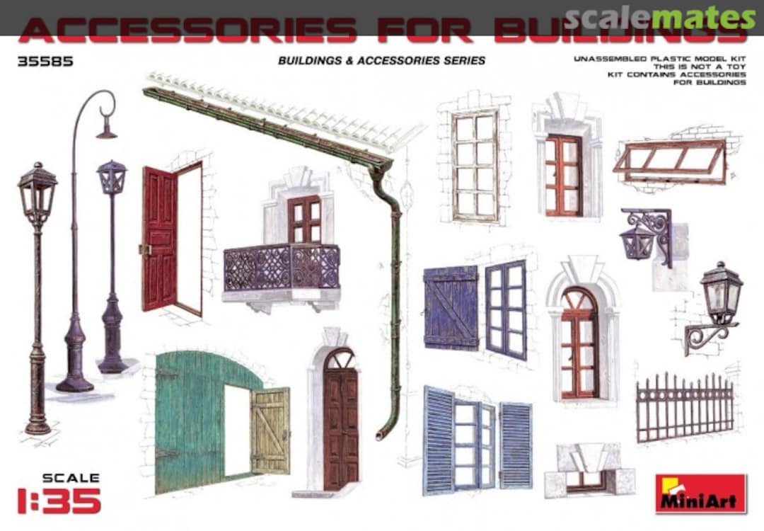 Boxart Accessories for buildings 35585 MiniArt