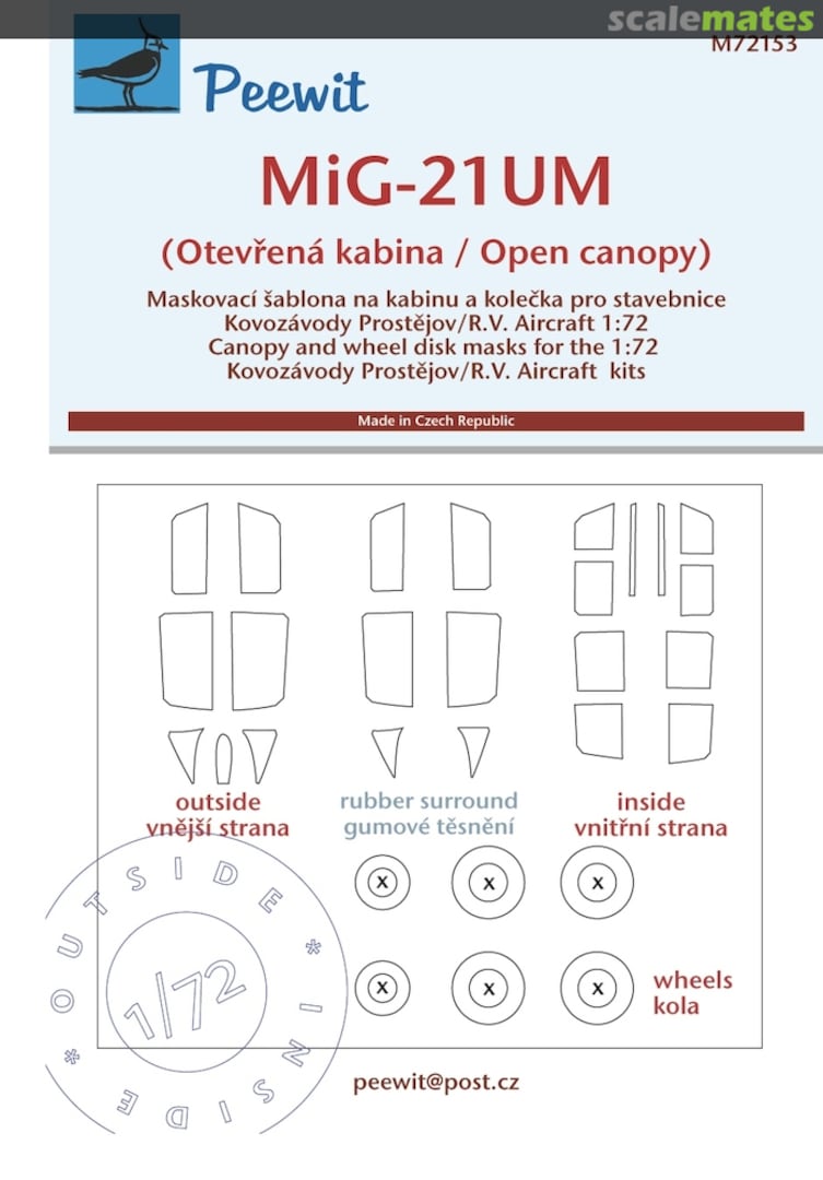 Boxart MiG-21UM M72153 Peewit