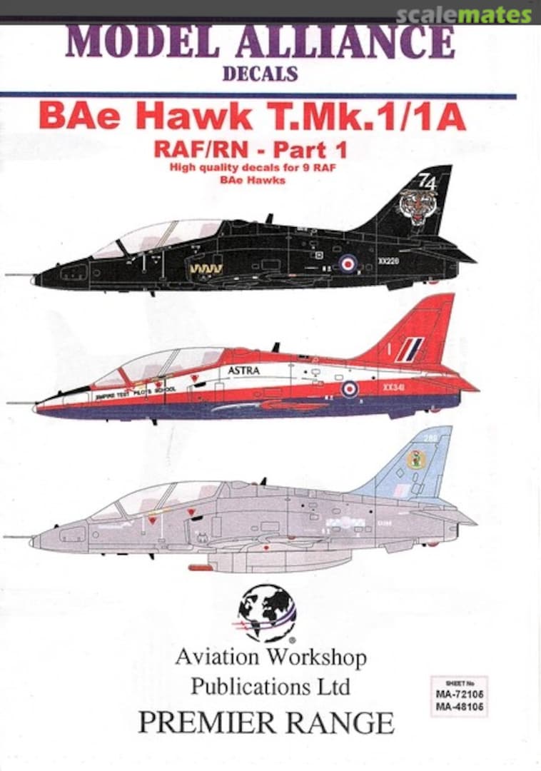 Boxart BAe Hawk T.Mk.1/1A MA-72105 Model Alliance