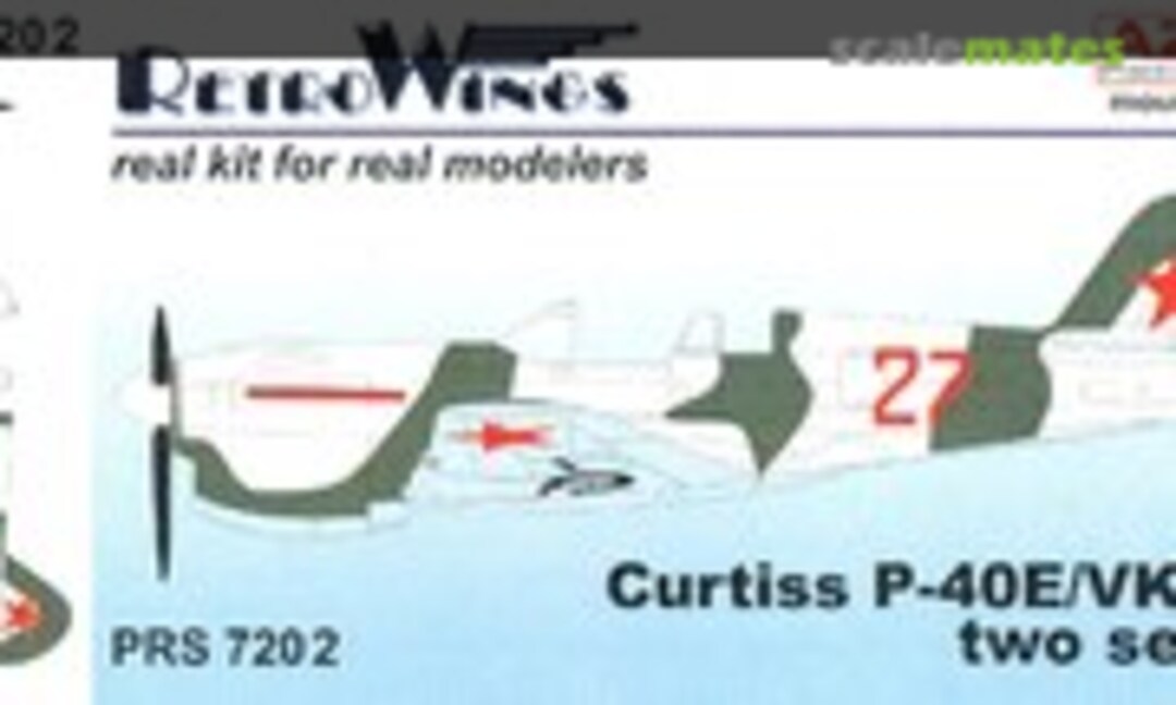 1:72 Curtiss P-40E/VK-105 two-seater VVS (RetroWings PRS7202)