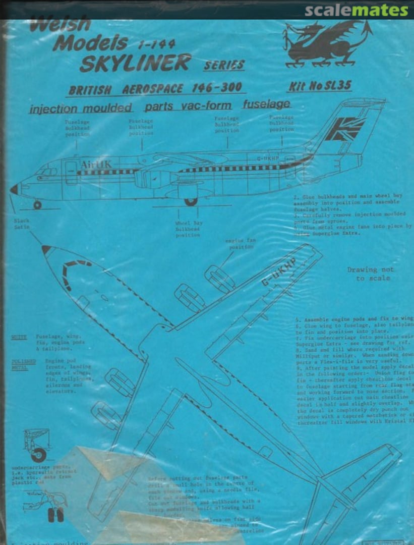 Boxart BAe 146-300 SL035 Welsh Models