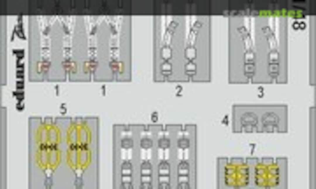 1:48 F-15E seatbelts STEEL (Eduard FE965)