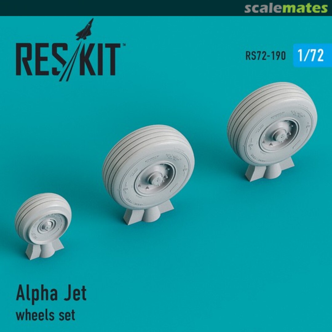 Boxart Alpha Jet - wheels set RS72-0190 ResKit