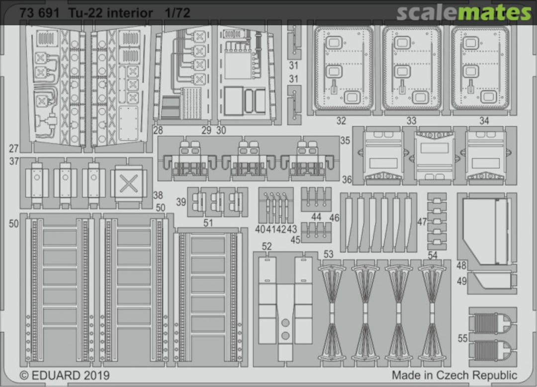 Boxart Tu-22 interior 73691 Eduard