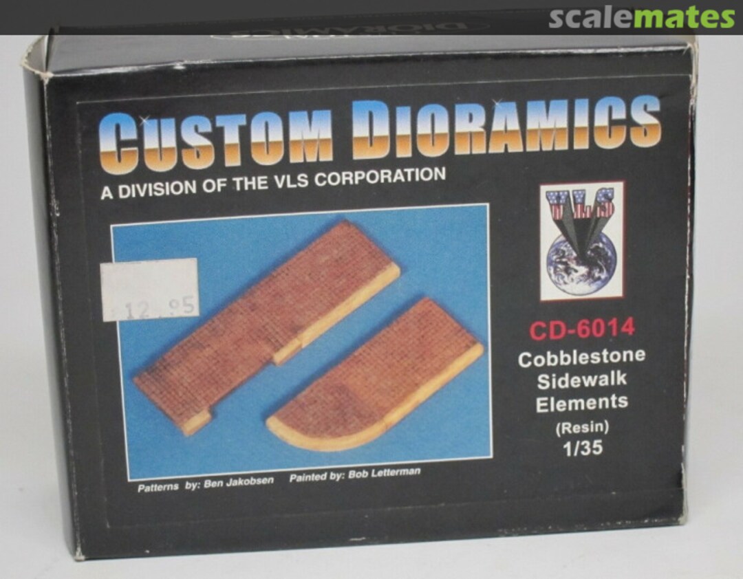 Boxart Cobblestone Sidewalk Elements (resin) cd-6014 Custom Dioramics