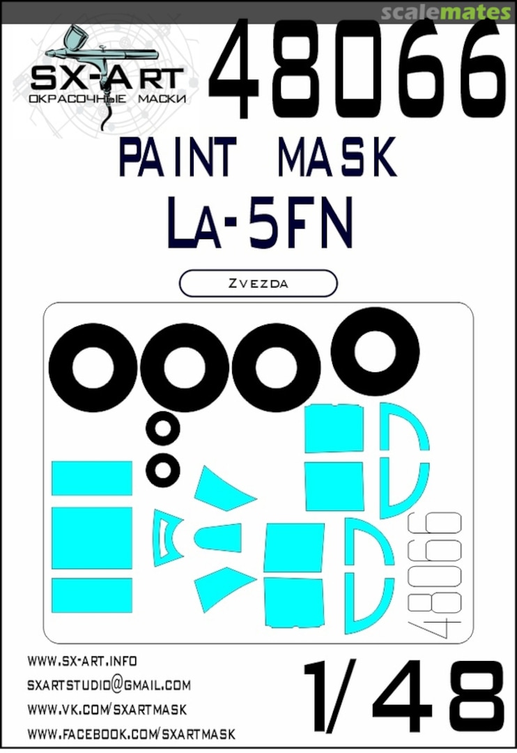 Boxart La-5FN paint masks 48066 SX-Art