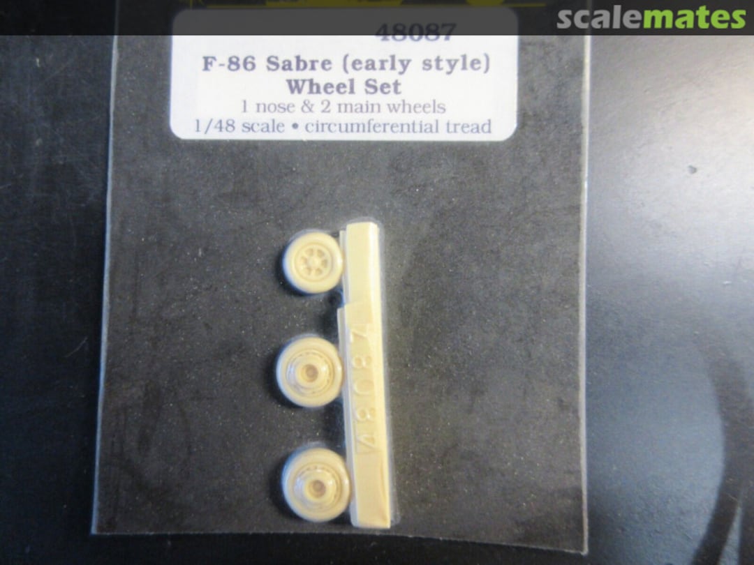 Boxart F-86 Sabre Wheel Set 48087 True Details