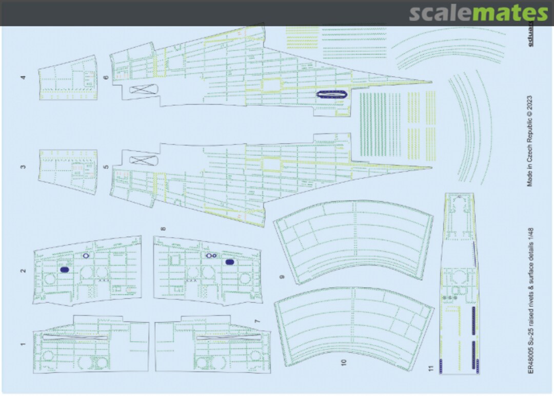 Boxart Su-25 Frogfoot - Raised Rivets & Surface Details ER48005 Eduard