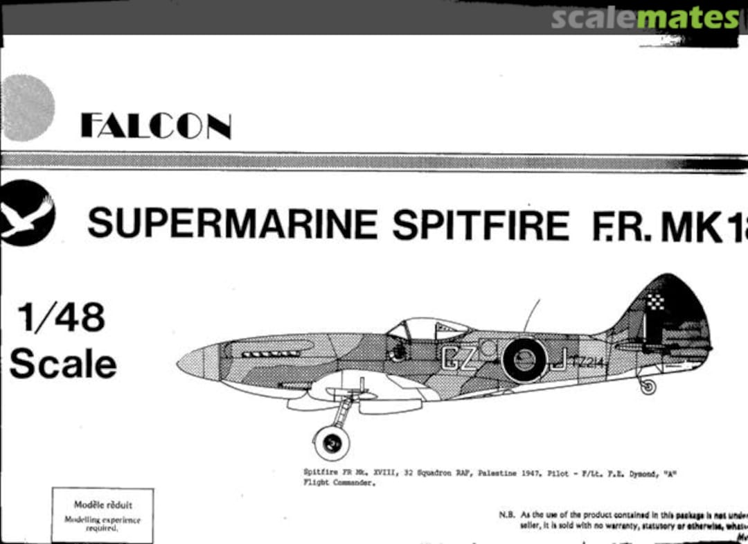 Boxart Supermarine Spitfire FR Mk. 18 4587 Falcon