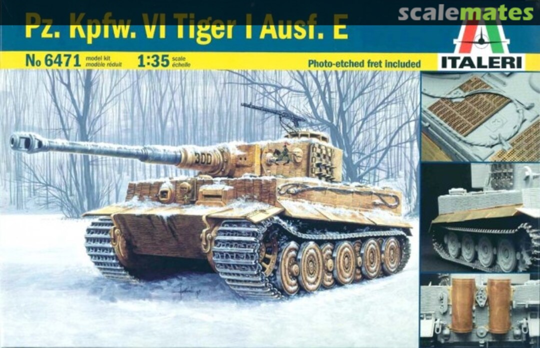 Boxart Pz.Kpfw. VI Tiger I Ausf. E 6471 Italeri