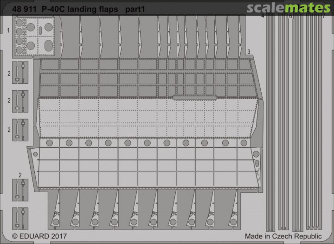 Boxart P-40C landing flaps 48911 Eduard