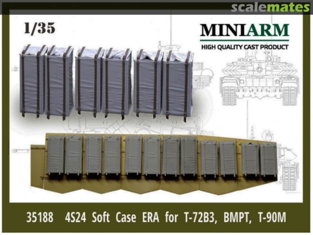 Boxart 4S24 Soft Case ERA for T-72B3, BMPT, T-90M 35188 Miniarm