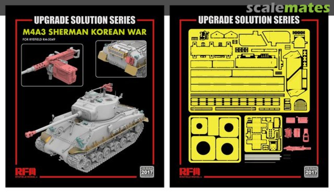 Boxart M4A3 Sherman Korean War detail set 2017 Rye Field Model