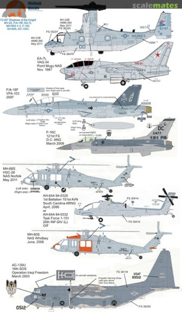 Boxart Shadows of the Knight 72-057 Wolfpak Decals