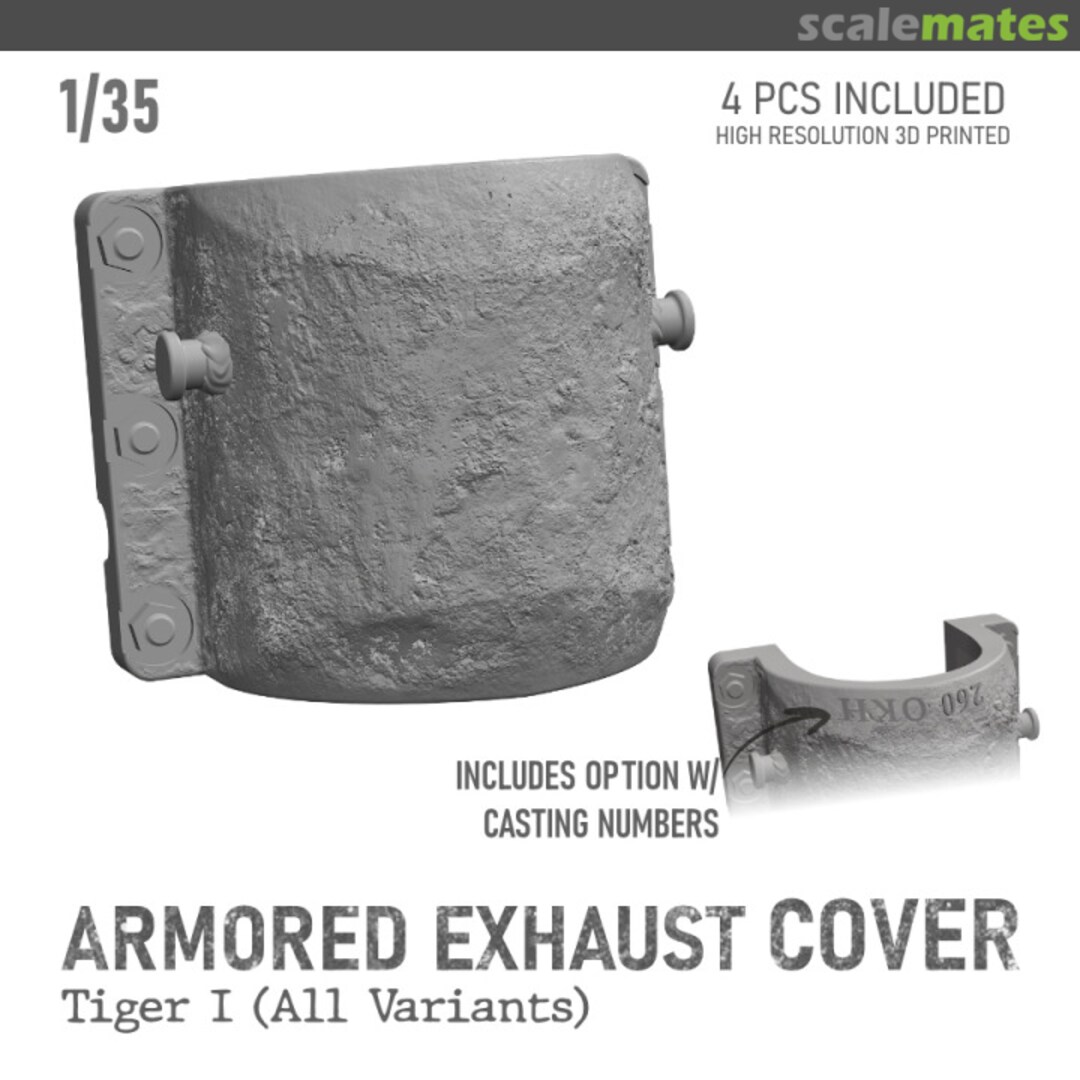 Boxart Tiger I Armored Exhaust Cover for TAKOM FW35013 Fibelworks