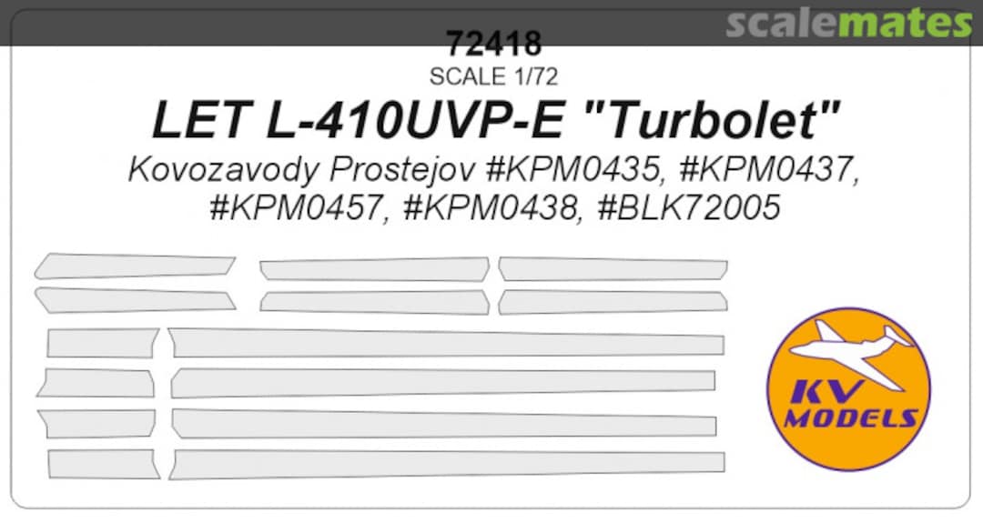 Boxart L-410UVP-E Turbolet (Anti-icing surfaces masks) 72418 KV Models