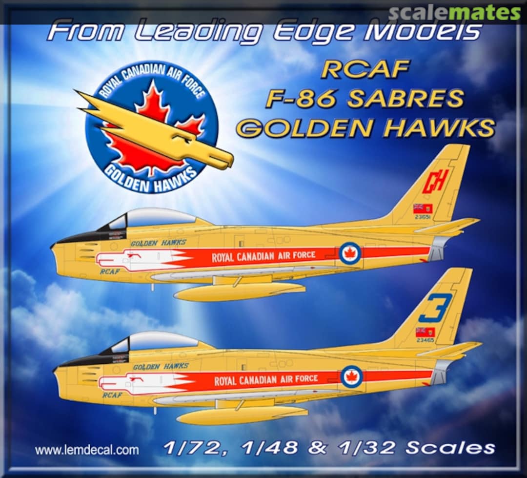 Boxart RCAF Golden Hawks Sabre 72.01 Leading Edge