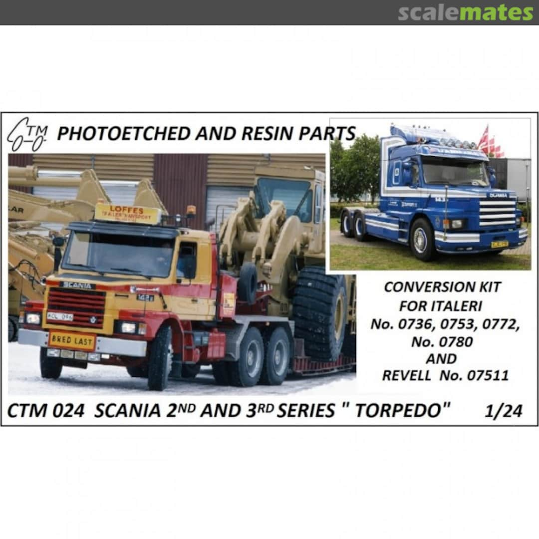 Boxart Scania 2nd and 3rd Series "TORPEDO" CTM 024 Czech Truck Model