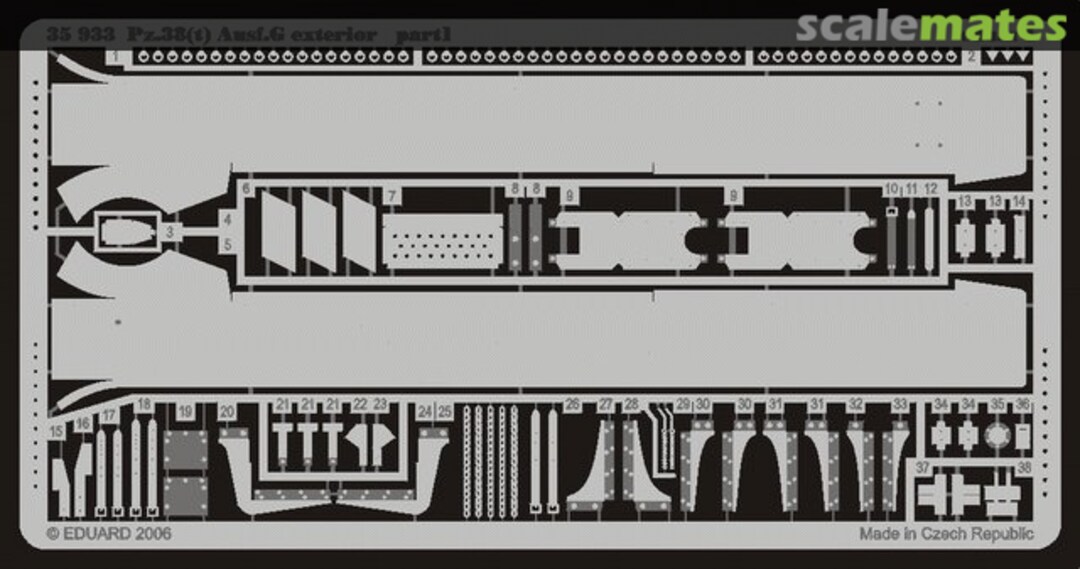 Boxart Pz.38(t) Ausf.G exterior 35933 Eduard