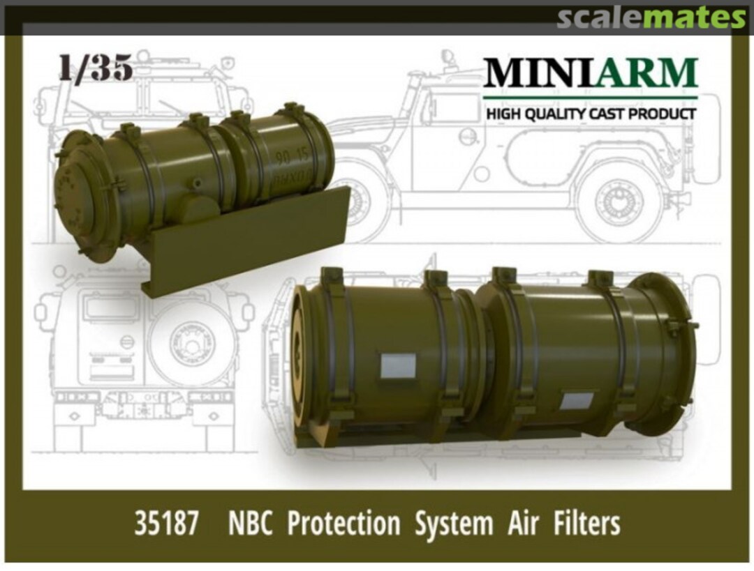 Boxart NBC Protection System Air Filters 35187 Miniarm