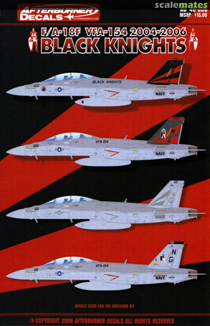 Boxart Black Knights 48-036 Afterburner Decals