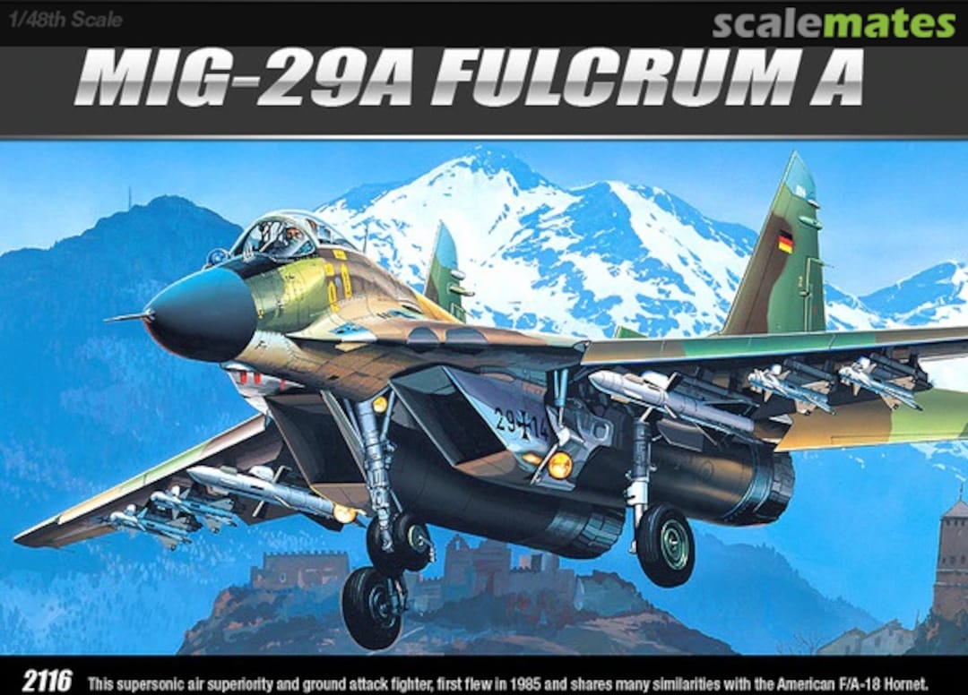 Boxart MiG-29A Fulcrum A 2116 Academy