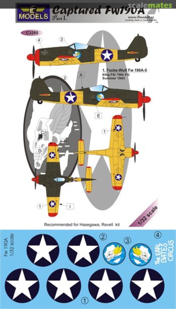 Boxart Captured Fw 190A C3285 LF Models