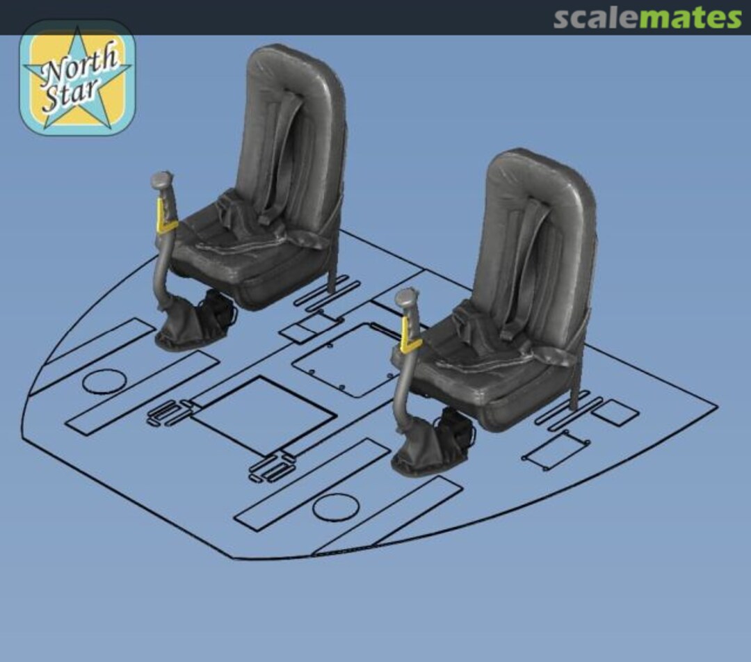 Boxart Mil-8/17/14 Control Sticks & Pilot Seats NS72152 North Star Models