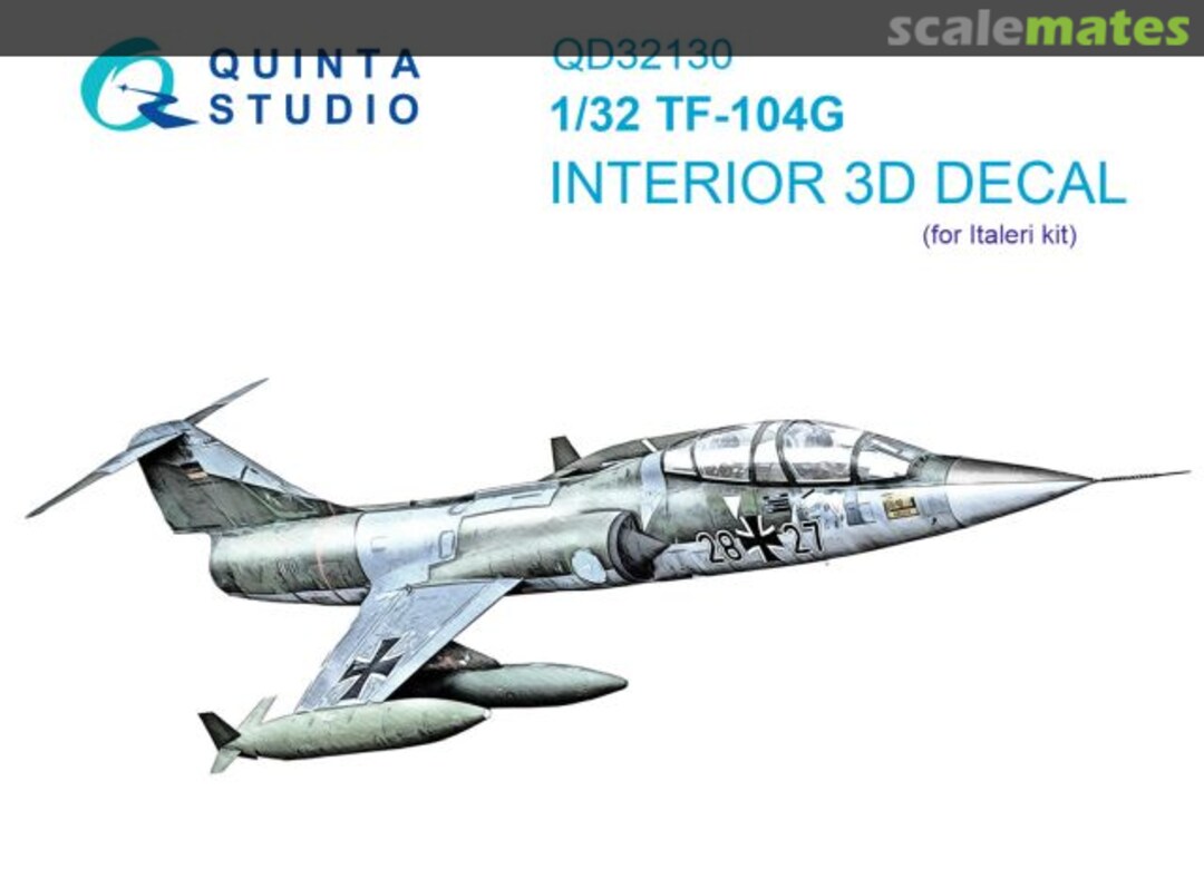 Boxart TF-104G interior 3D decals QD32130 Quinta Studio