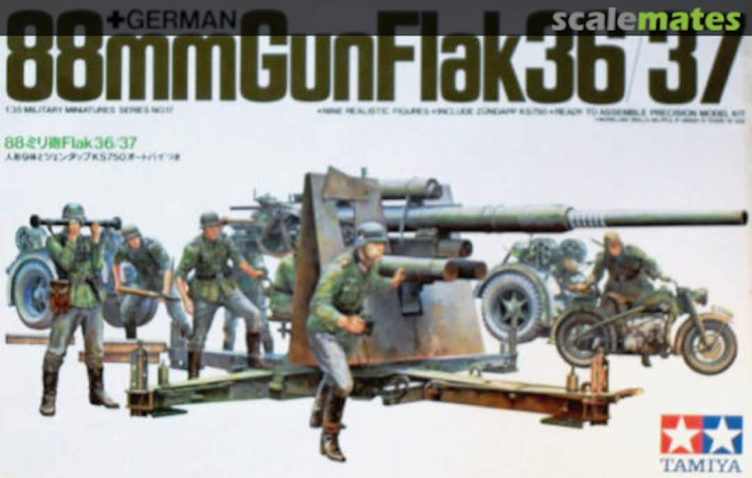 Boxart 88mm Gun Flak 36/37 3517 Tamiya