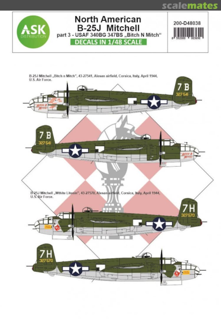 Boxart B-25J Mitchell 200-D48038 ASK