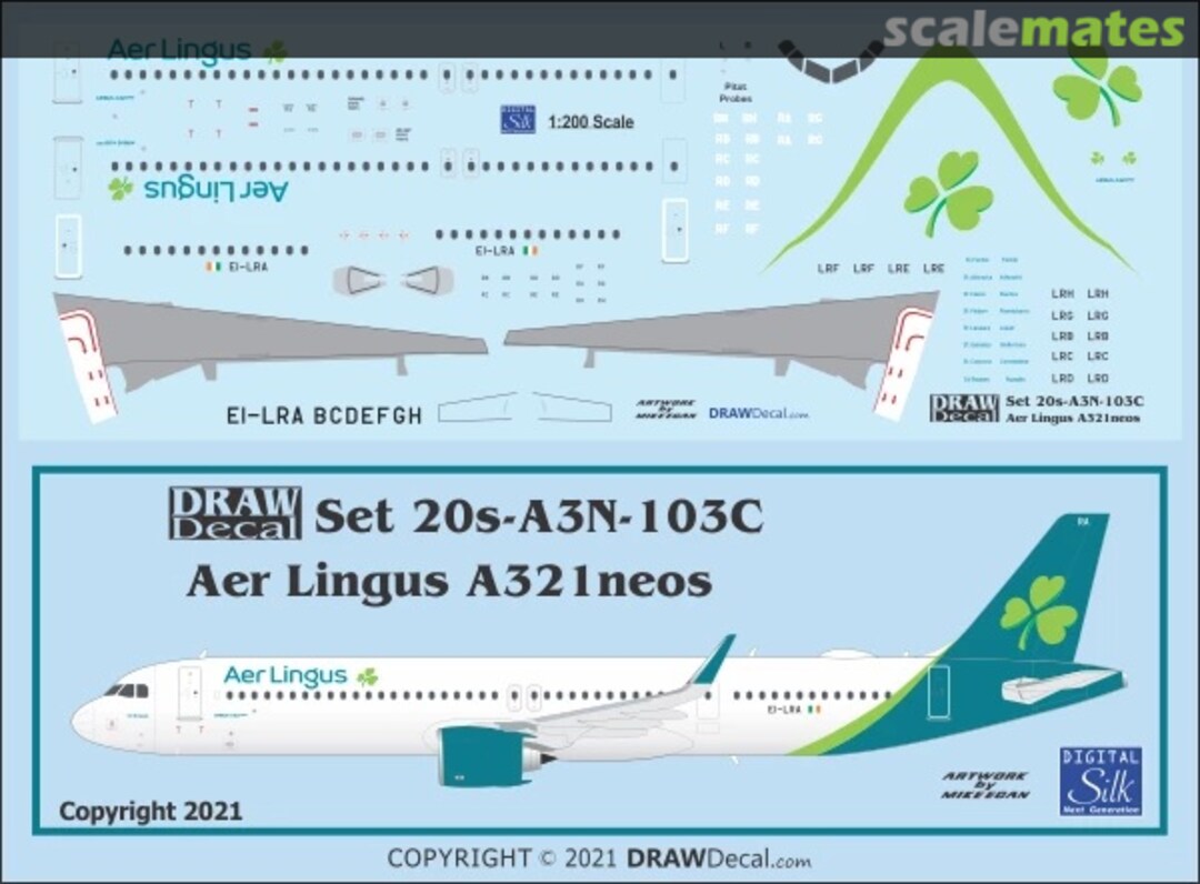 Boxart Aer Lingus A321neos 20-A3N-103C Draw Decal