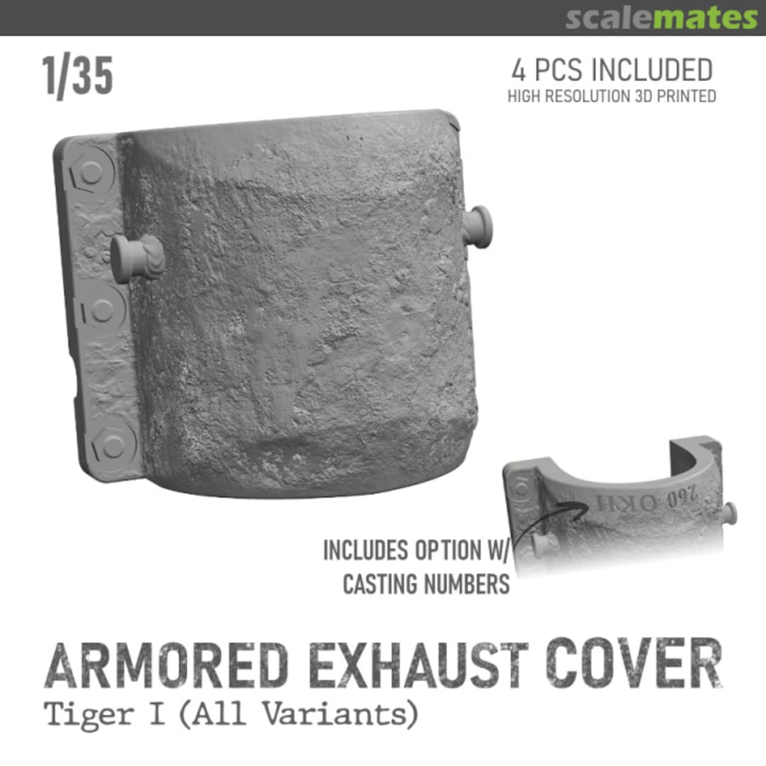 Boxart Tiger I Armored Exhaust Cover for BORDER FW35014 Fibelworks