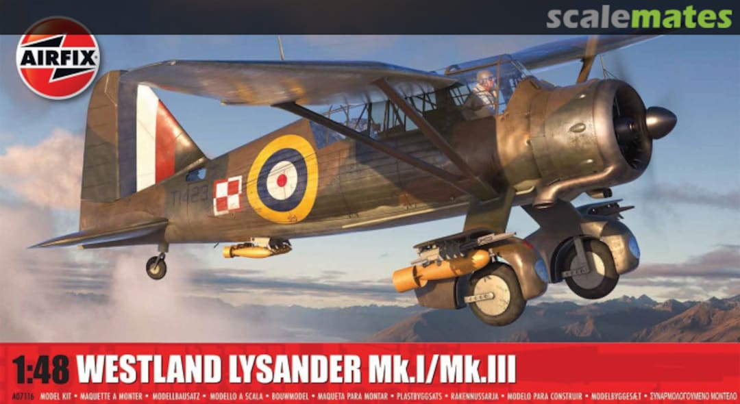 Boxart Westland Lysander Mk.I/Mk.III A07116 Airfix