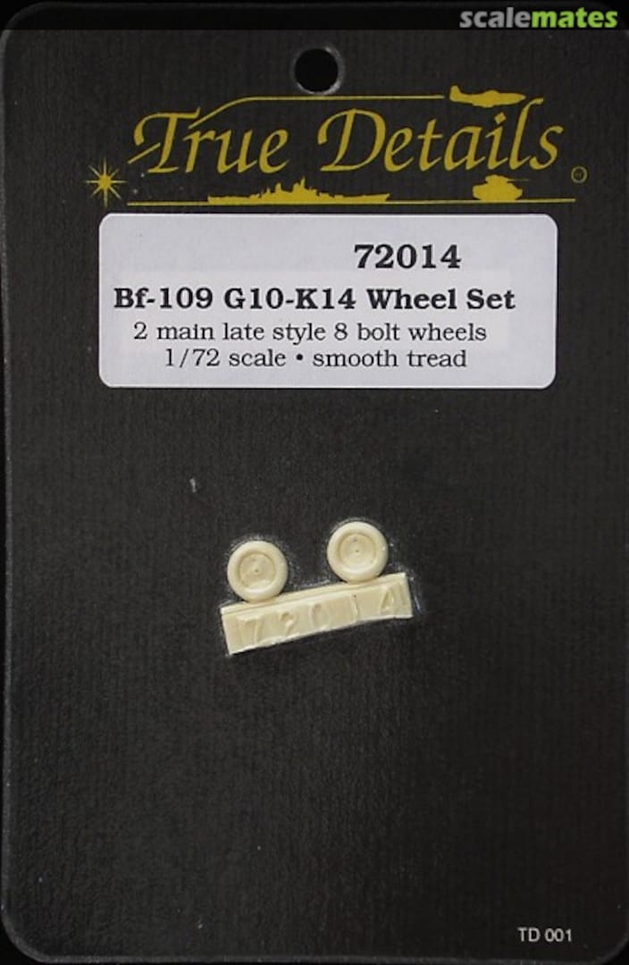 Boxart Bf 109G-10/K-14 Wheel Set 72014 True Details