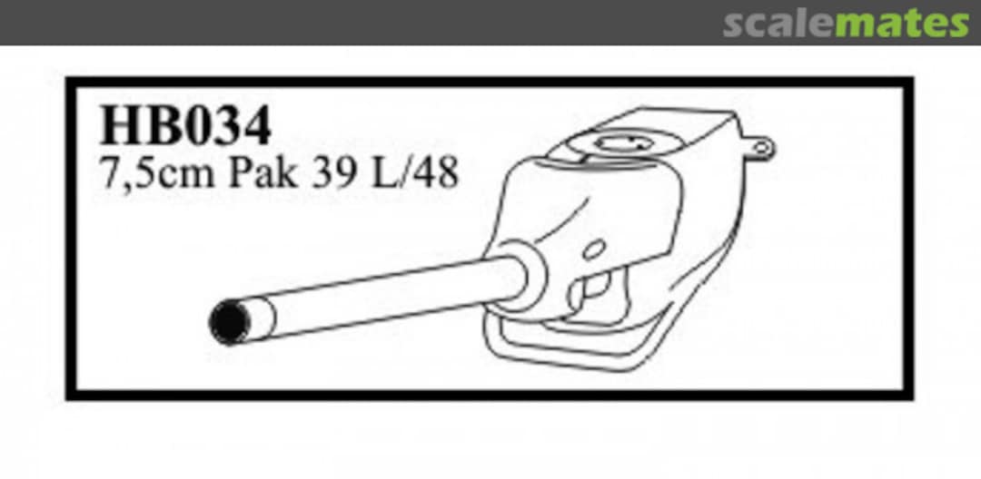 Boxart 7,5cm Pak 39 L/48 Gun Barrel w/Kugellafette IV (LateTyp) HB034 CMK