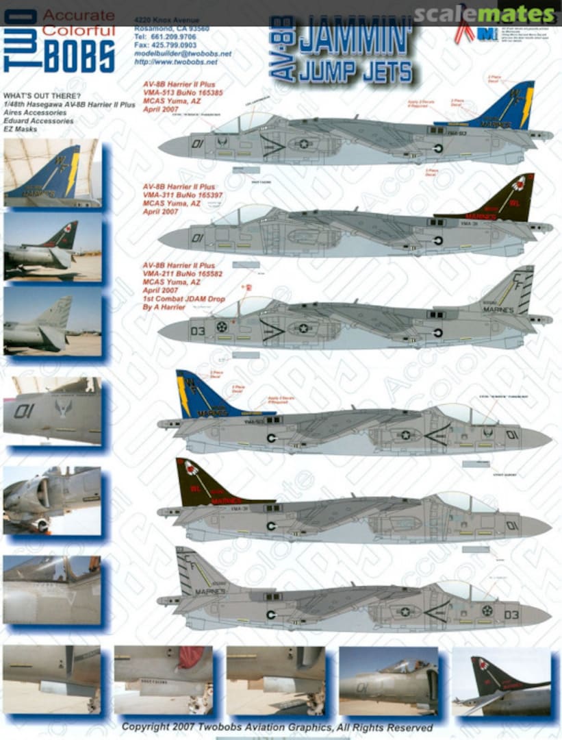 Boxart AV-8B Jammin' Jump Jets 48-148 TwoBobs Aviation Graphics