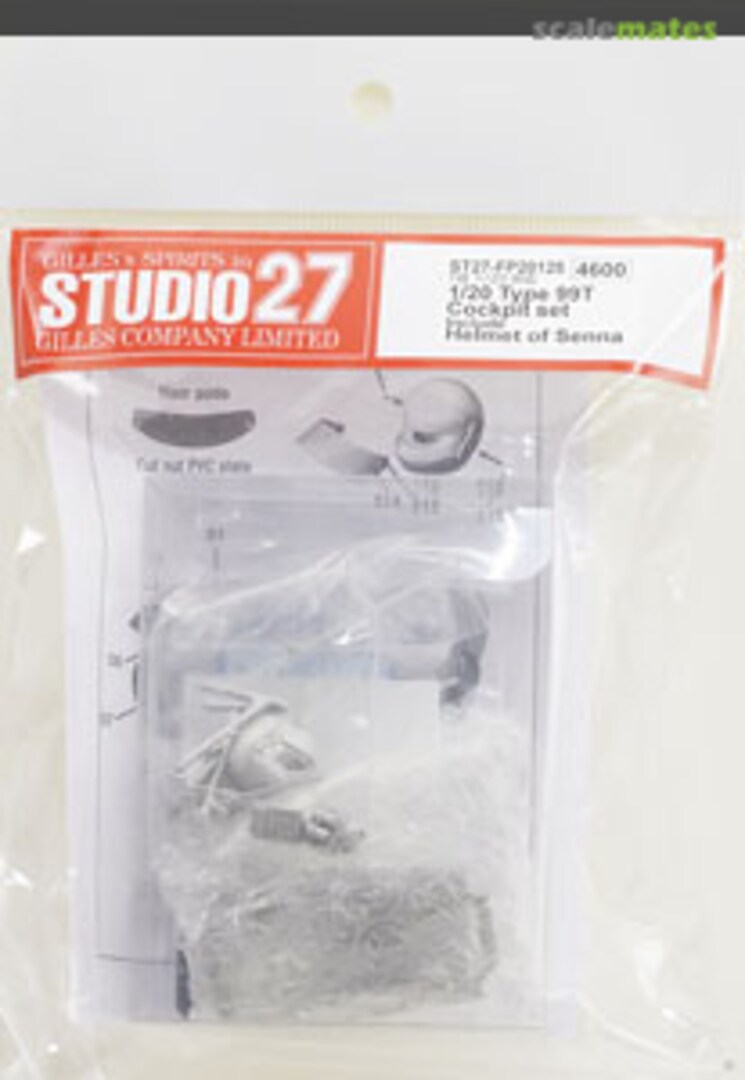 Boxart Type 99T Cockpit Set incl. Helmet of Senna ST27-FP20125 Studio27