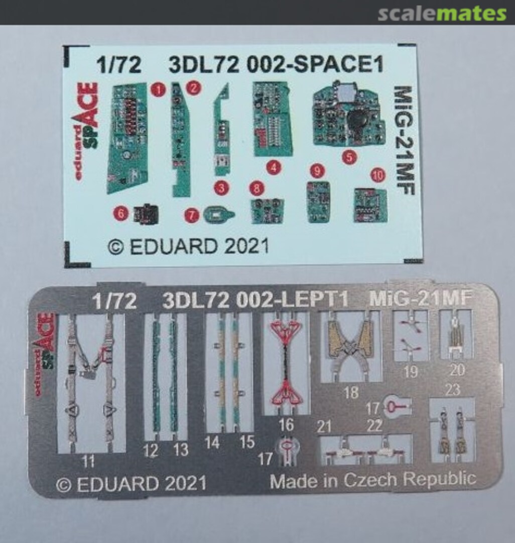 Contents MiG-21MF Fishbed 3DL72002 Eduard