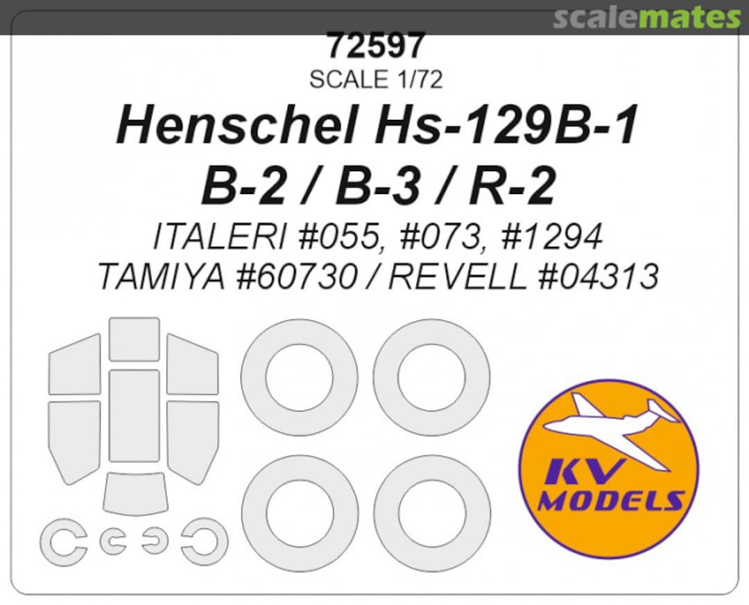 Boxart Henschel Hs-129B / R-2 72597 KV Models