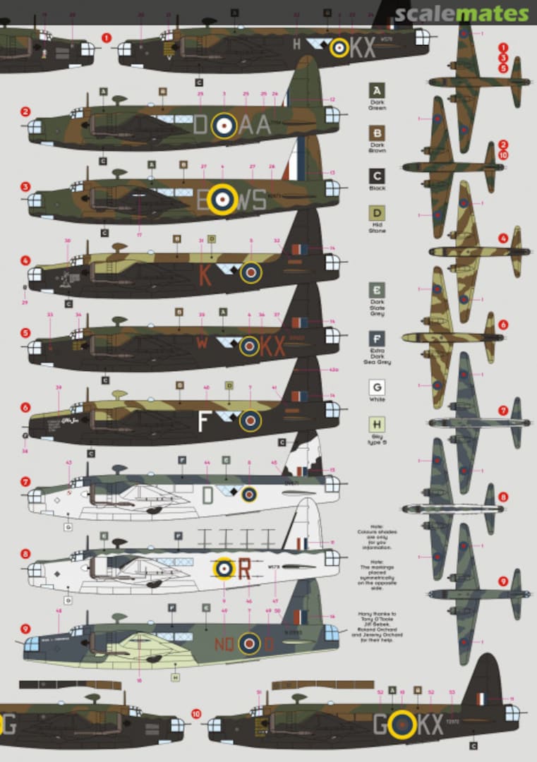 Contents Wellington in RAF Service Part Two 72066 DK Decals