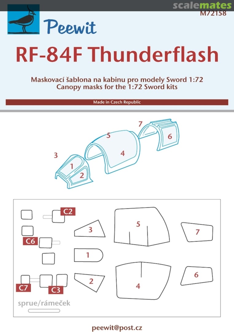 Boxart RF-84F Thunderflash M72158 Peewit