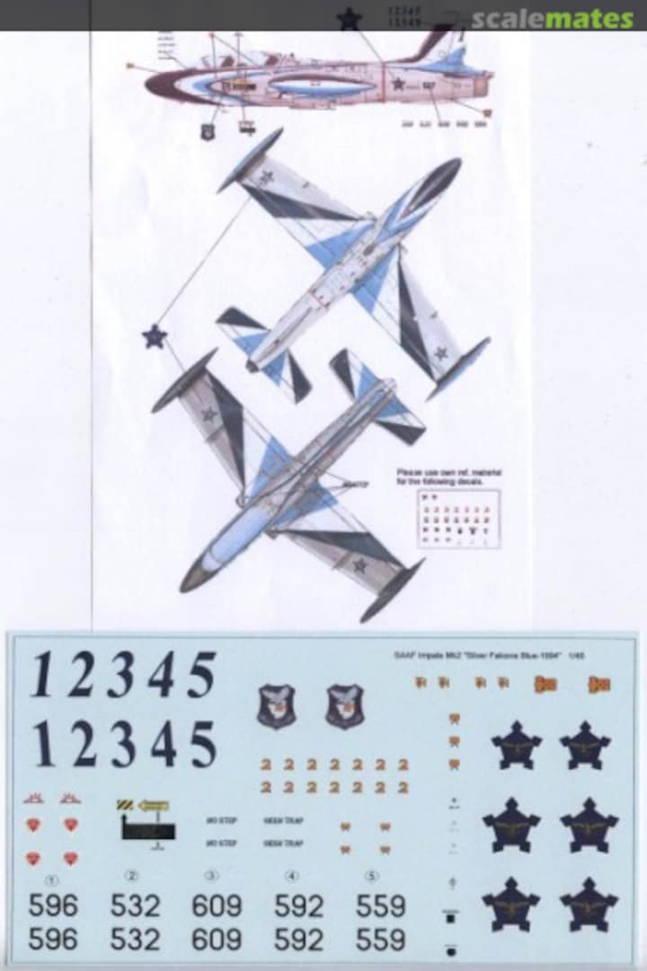 Boxart SAAF Impala Mk.2 MAV-480198 MAV Decals