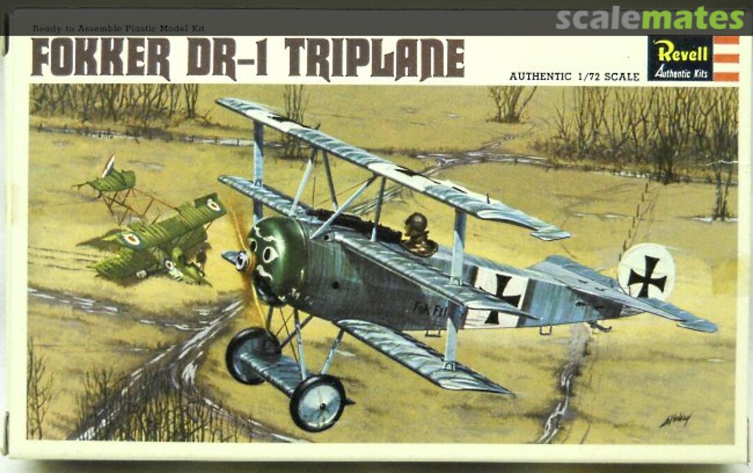 Boxart Fokker Dr-1 Triplane H652-50 Revell