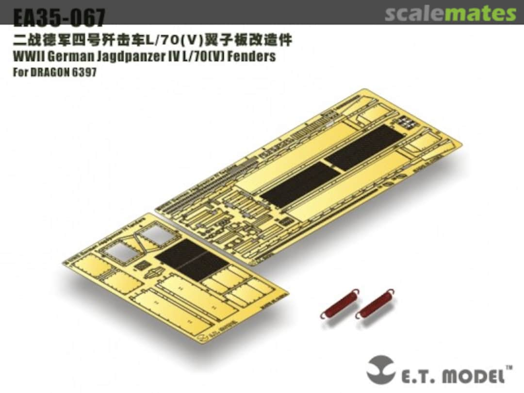 Boxart Jagdpanzer IV L/70(V) Fenders EA35-067 E.T. Model